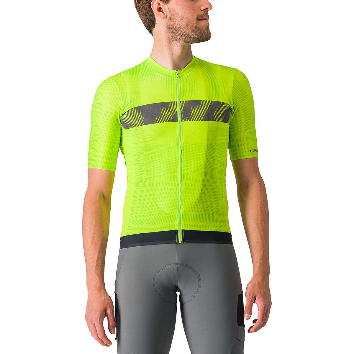 

Джерси неограниченной выносливости Castelli, цвет electric lime/dark gray