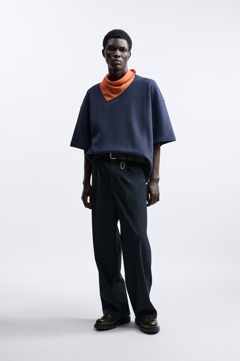 

Толстовка оверсайз ZARA, синий
