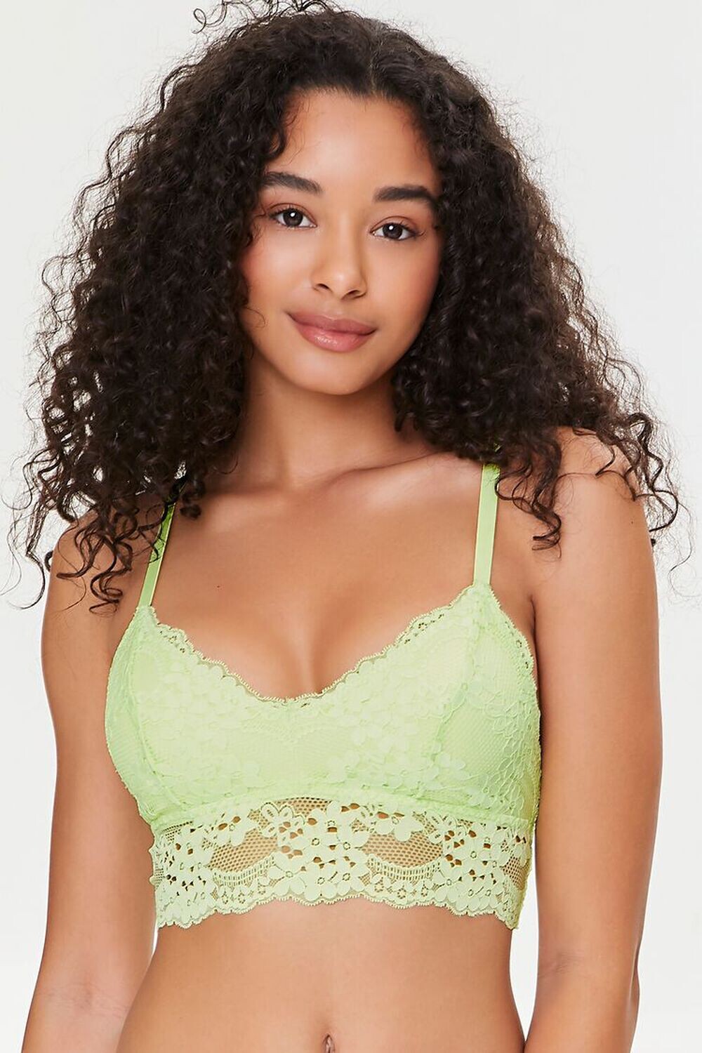 

Кружевной бралетт с цветочным принтом Forever 21