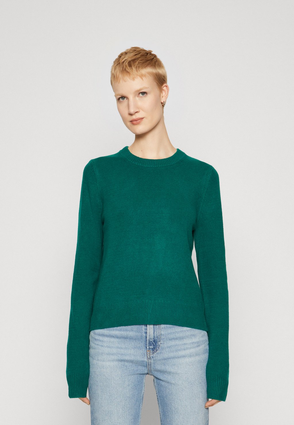 Вязаный свитер CREW Gap, цвет going green