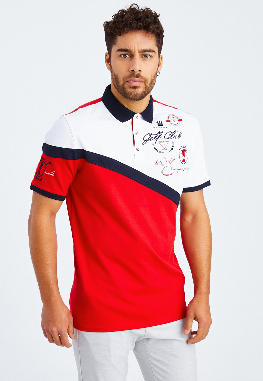 

Поло Leif Nelson Herren T Shirt Polo Herren T Shirt Polo LN 55605, красный