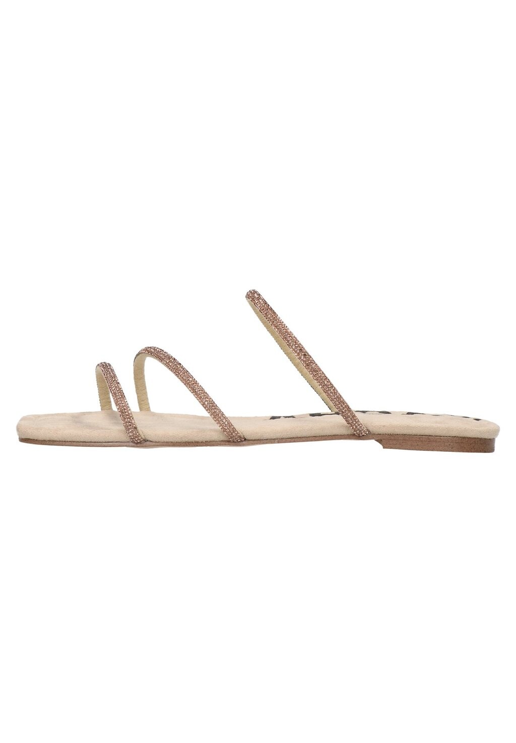 

Туфли-мюли на плоской подошве MIT STRASS sacha, цвет beige