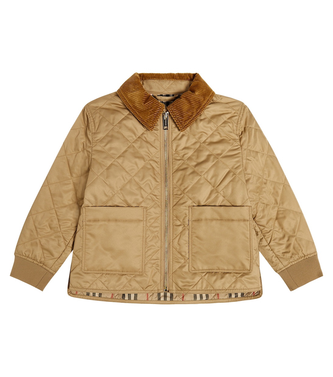 Стеганая куртка Burberry, бежевый стеганая куртка dranefeld с вельветовым воротником burberry бежевый