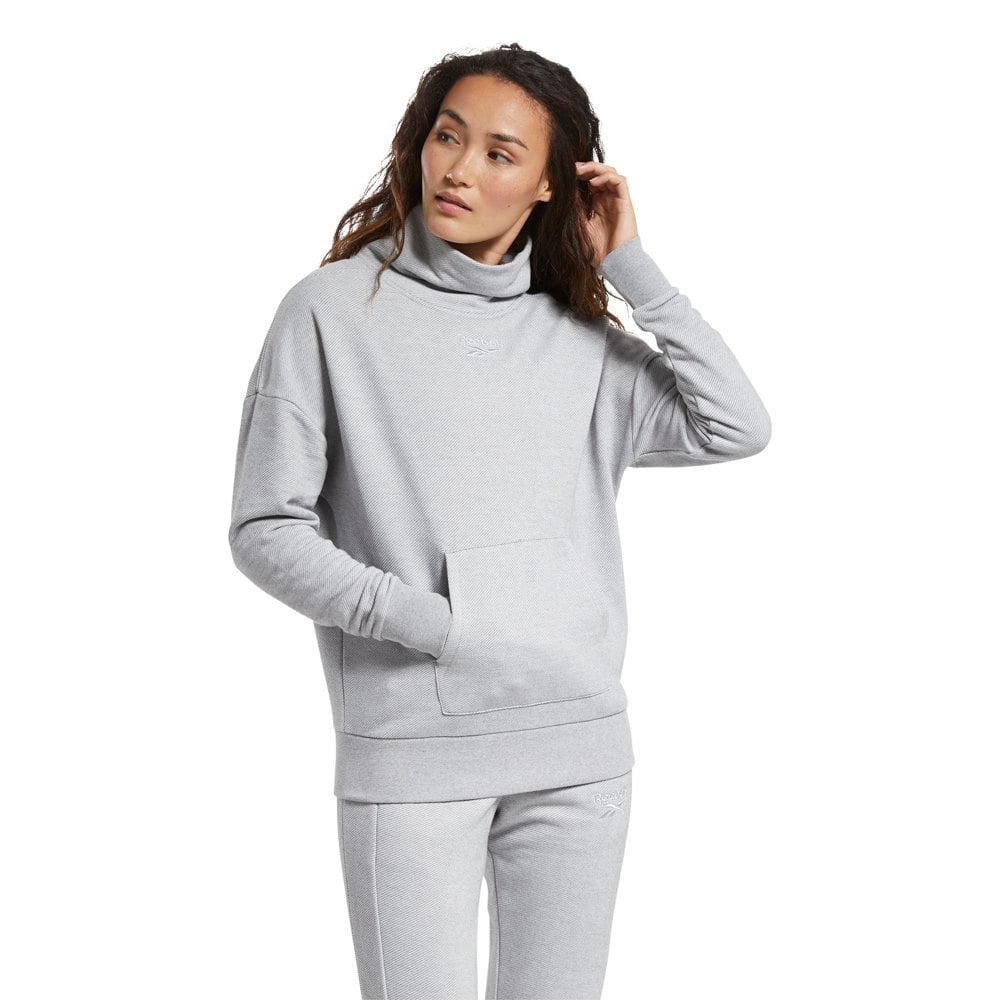 

Толстовка Reebok Training Essentials Textured Warm Coverup, серый