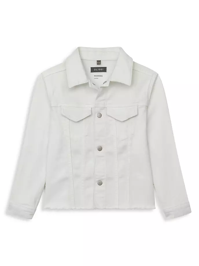Куртка Manning для маленьких девочек и девочек Dl1961 Premium Denim, белый