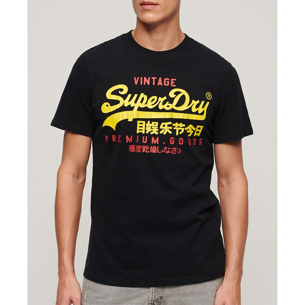 

Футболка с коротким рукавом Superdry Vl Duo, черный