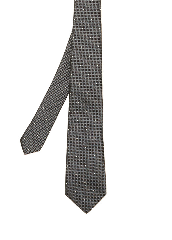 Синий шелковый галстук с микро-узором Canali