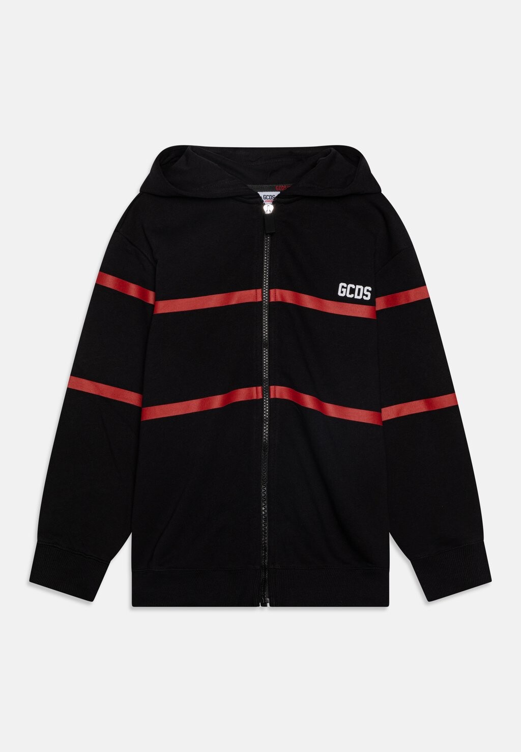 

Толстовка на молнии Hooded Unisex GCDS, цвет black/red