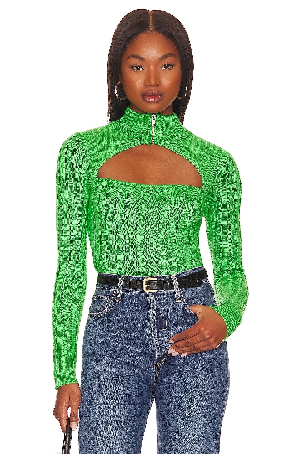 

Свитер superdown Tanya Cut Out, зеленый