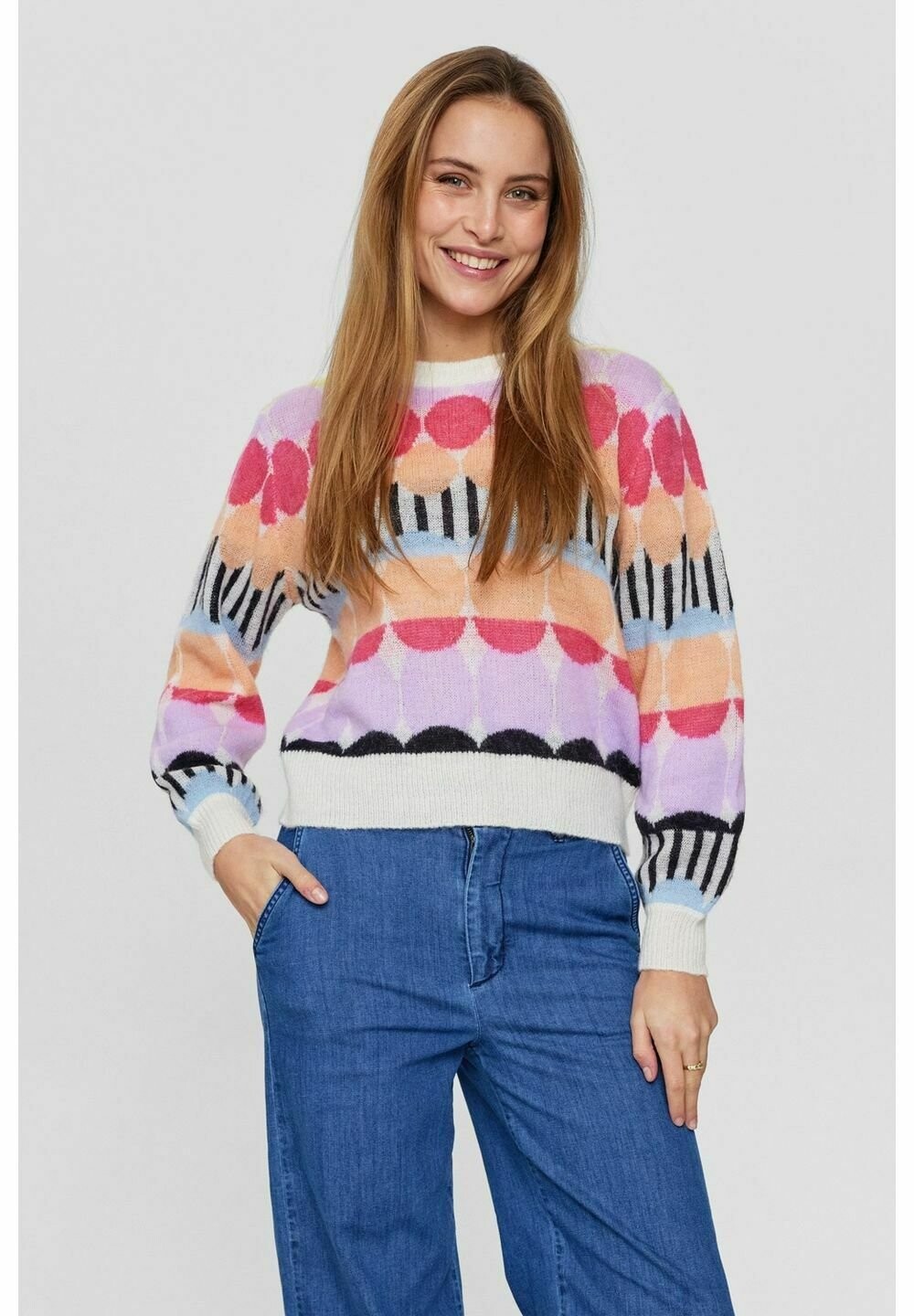 

Вязаный свитер NURIETTA PULLOVER Nümph, цвет cantaloupe