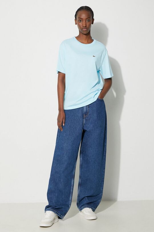 

Хлопковая футболка Lacoste, синий