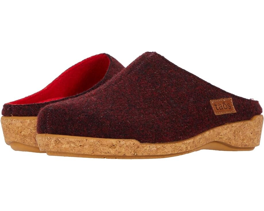 

Сабо Taos Footwear Woollery, цвет Deep Red