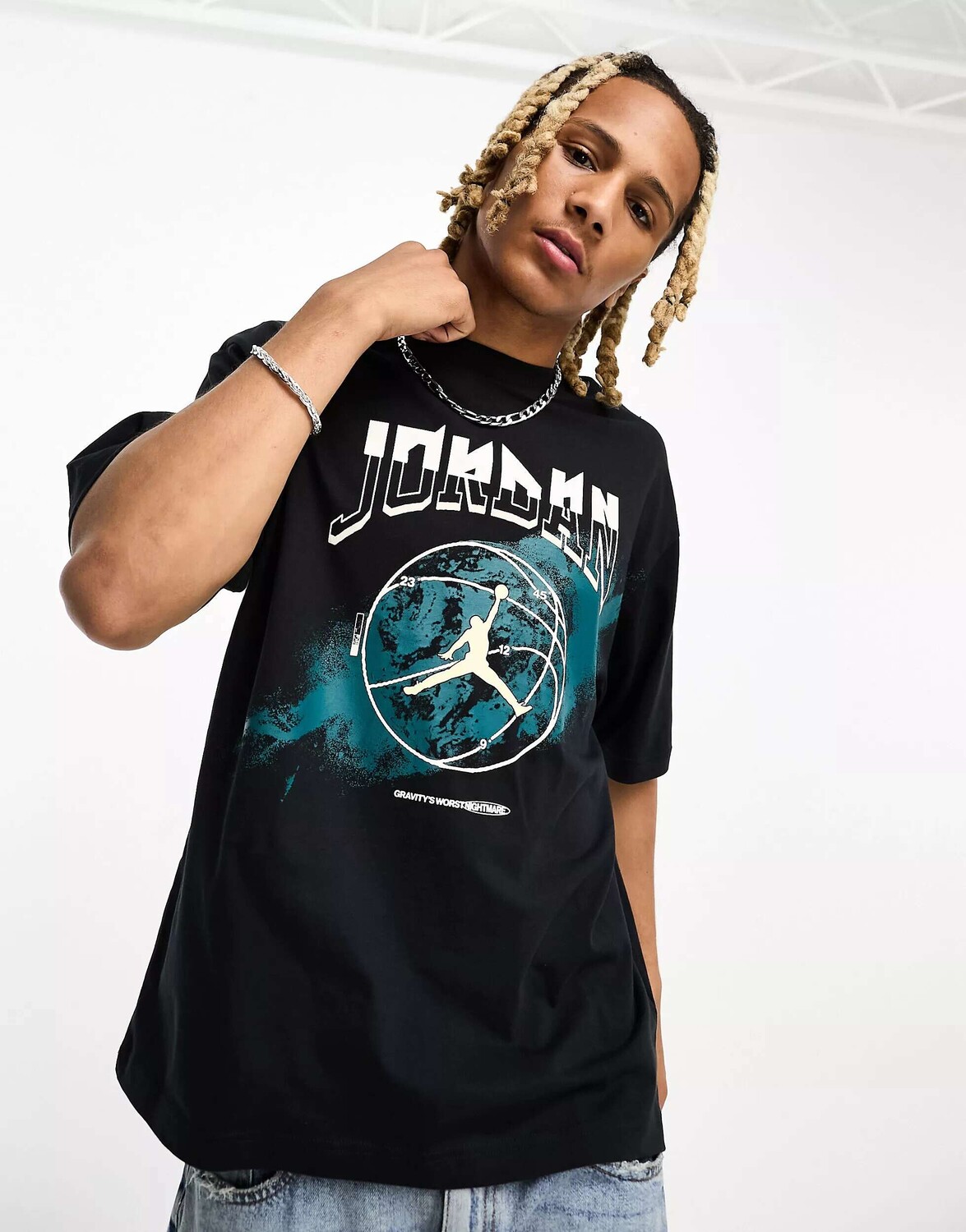 

Черная футболка с короткими рукавами и логотипом Jordan Jumpman, Черный