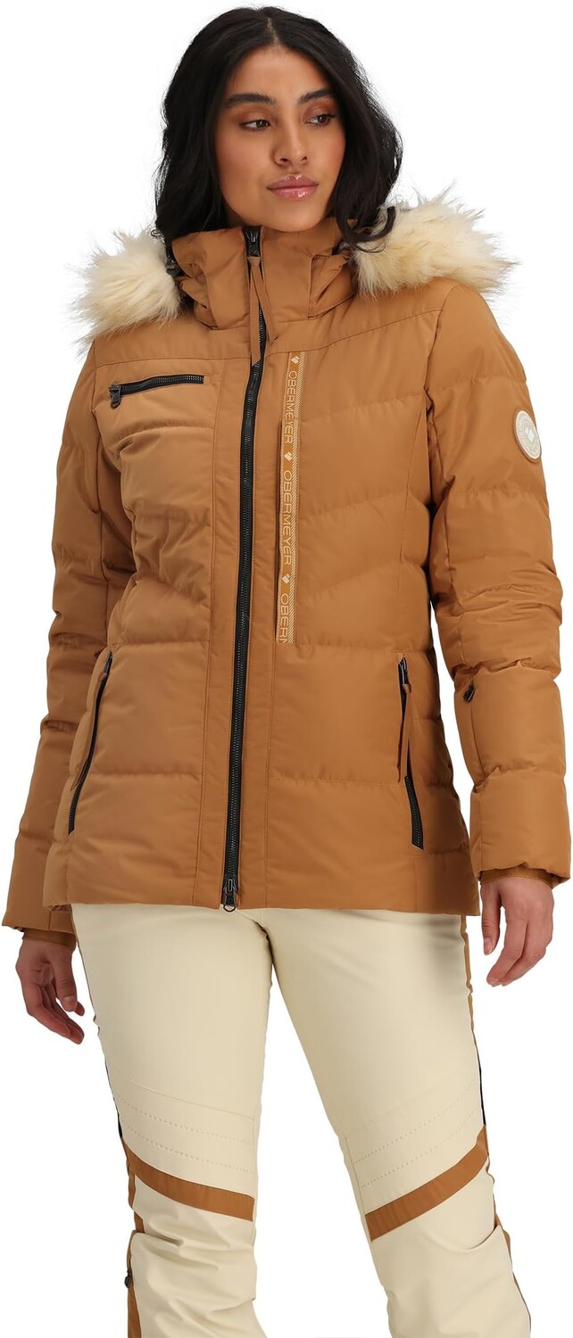 

Куртка Circe Down Jacket Obermeyer, цвет Brown Sugar