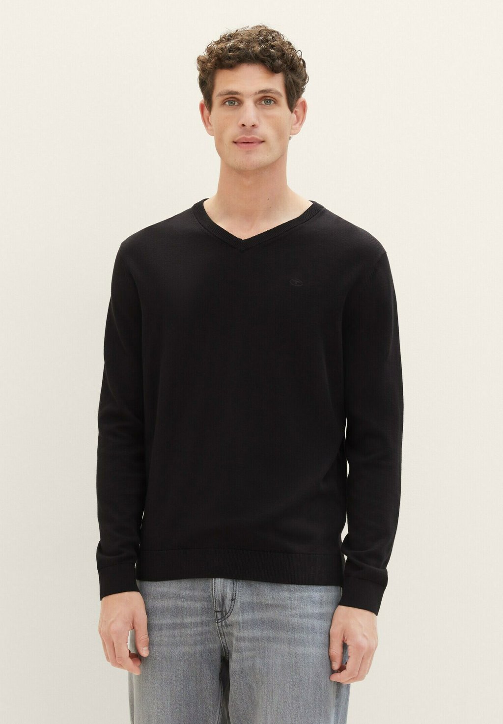 Вязаный свитер TOM TAILOR, цвет black цена и фото