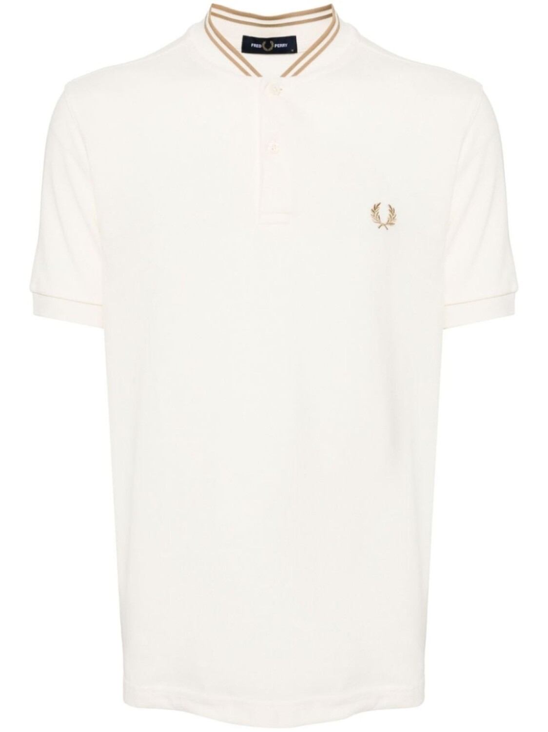 

Рубашка-поло Fred Perry с воротником-стойкой, белый