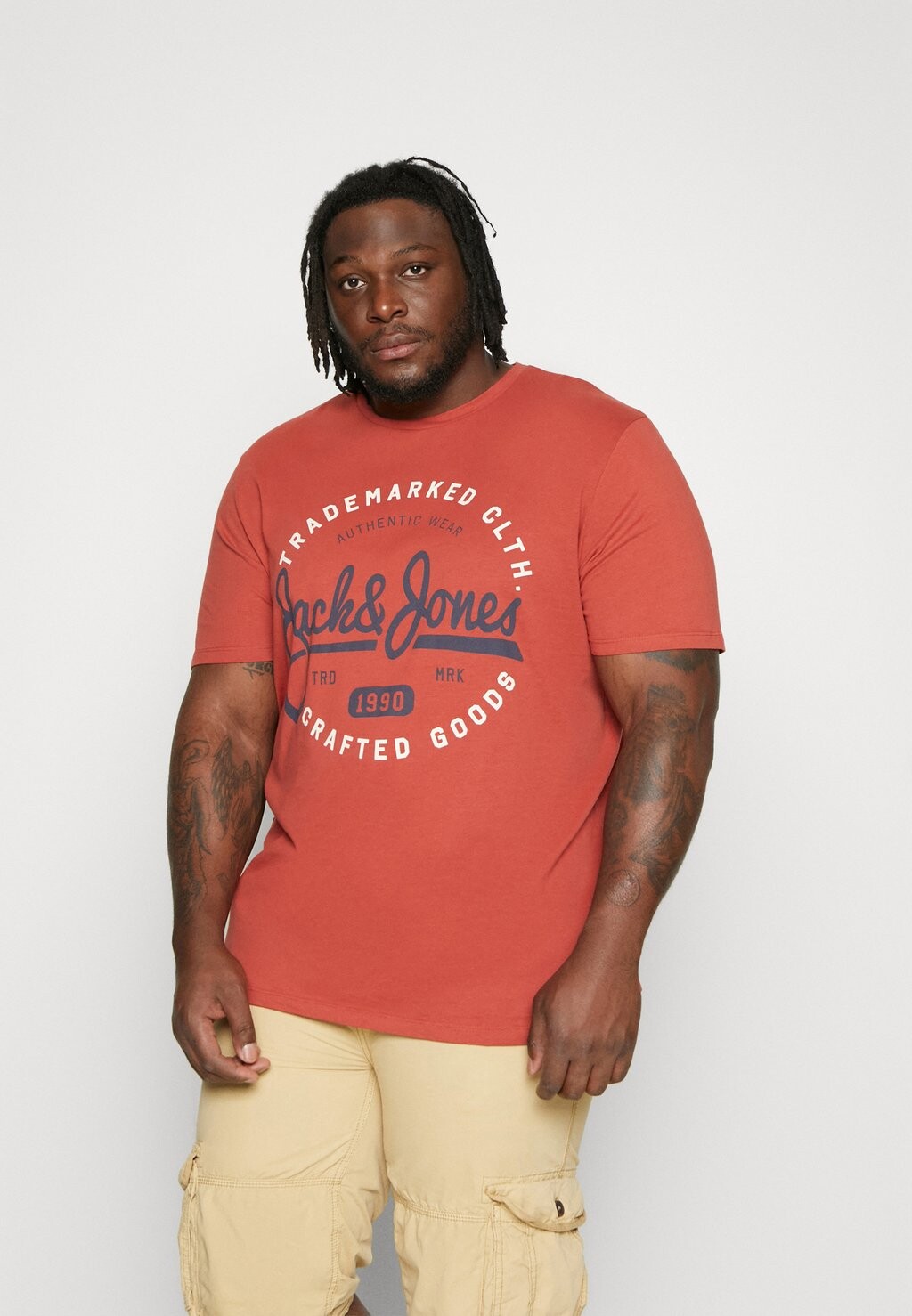 

Футболка с принтом Jack & Jones, красный