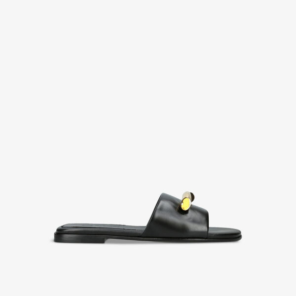 

Кожаные сандалии split bar Lanvin, черный