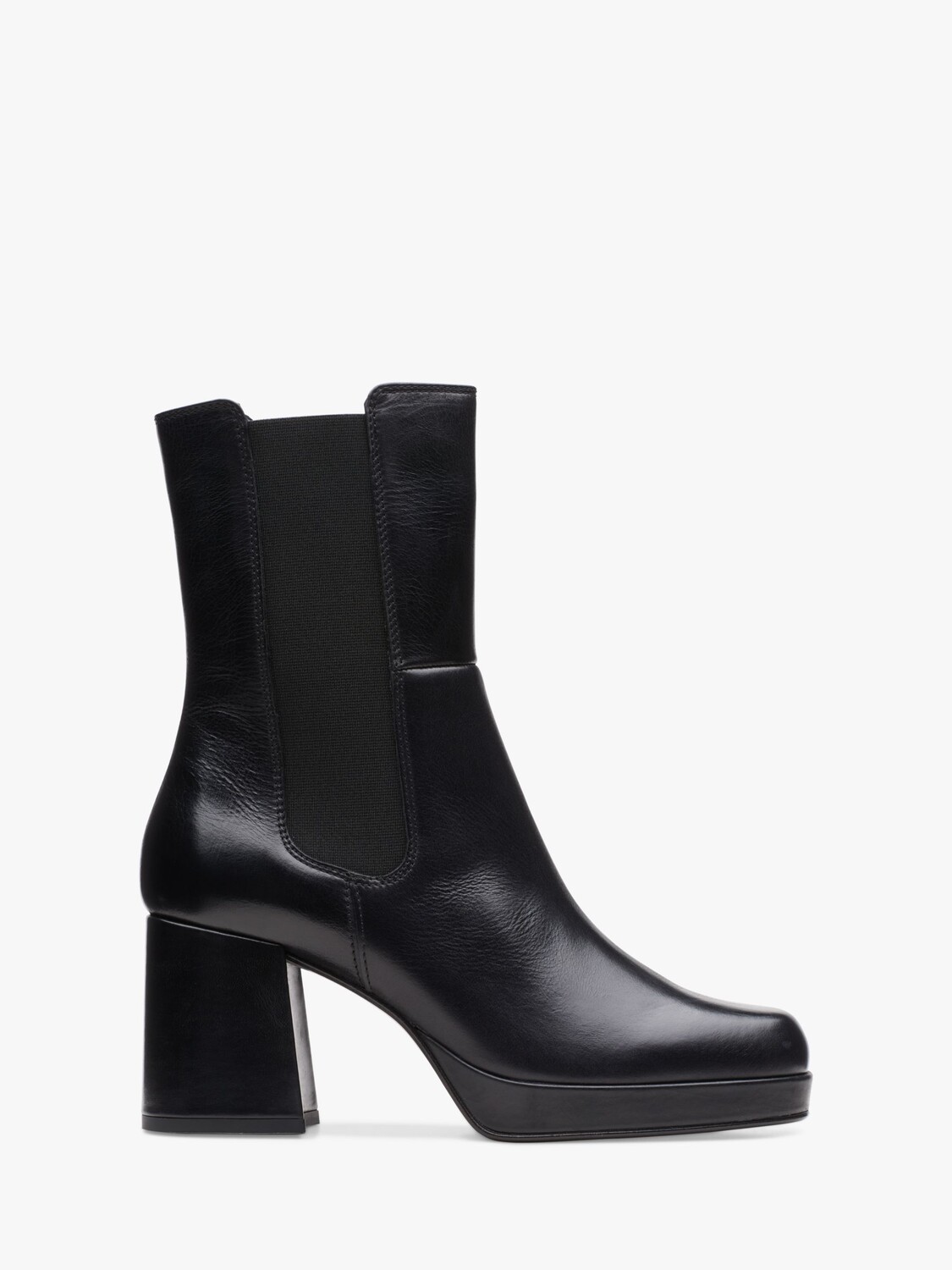 

Кожаные ботинки челси Clarks Pique Up, черные, Черный