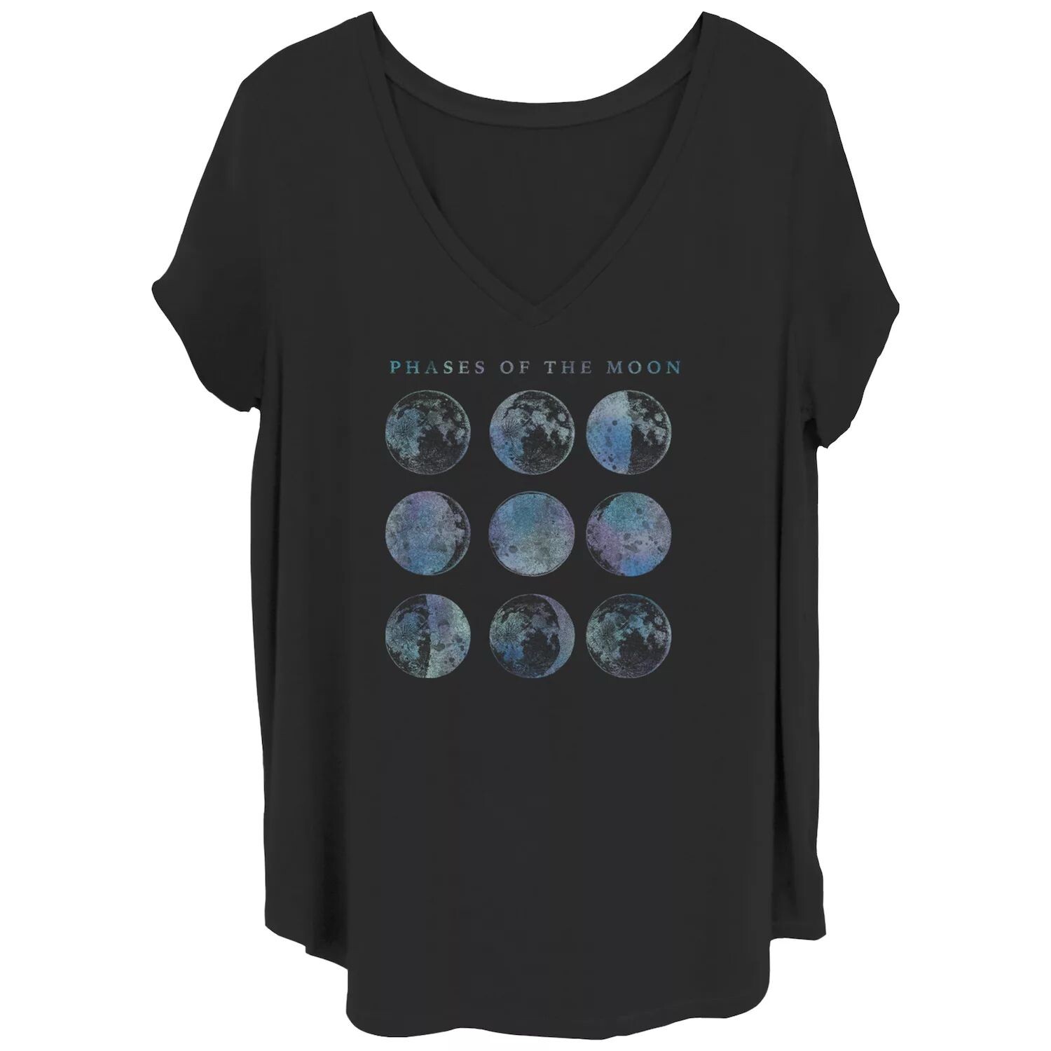 

Футболка Juniors' Plus Phases Of The Moon с выцветшим рисунком Licensed Character
