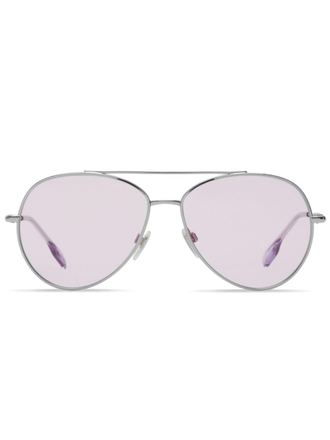 

Burberry Eyewear солнцезащитные очки Pilot с логотипом, серебристый