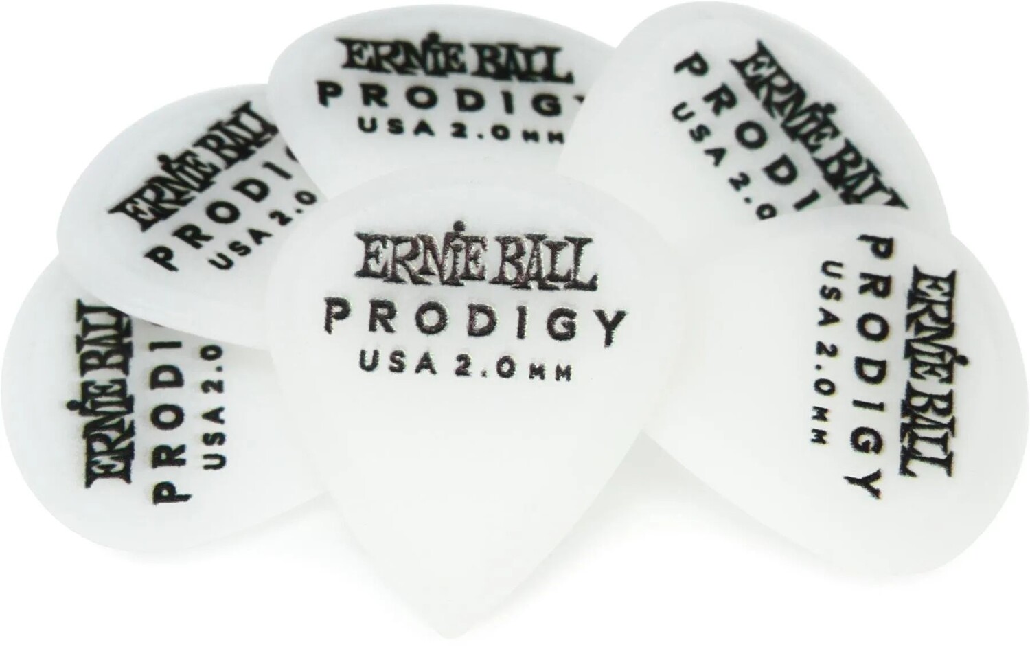 

Медиаторы Ernie Ball Prodigy, белые, 2,0 мм, мини, 6 шт.
