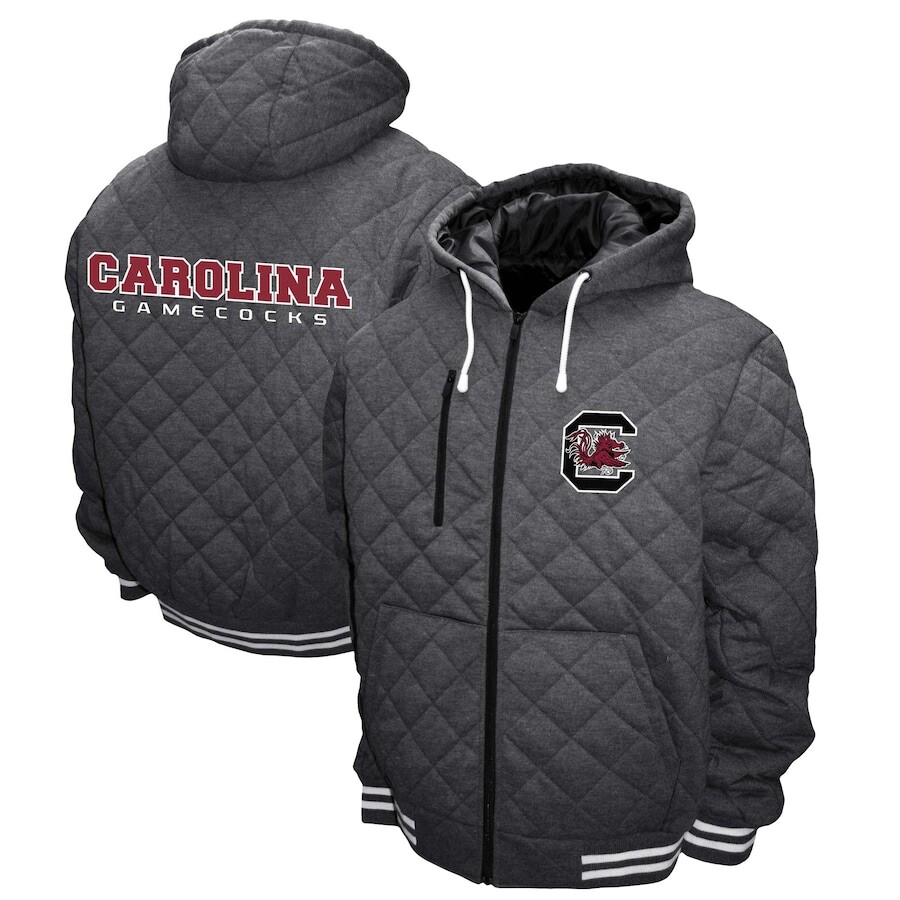 

Толстовка на молнии Franchise Club South Carolina Gamecocks, серый