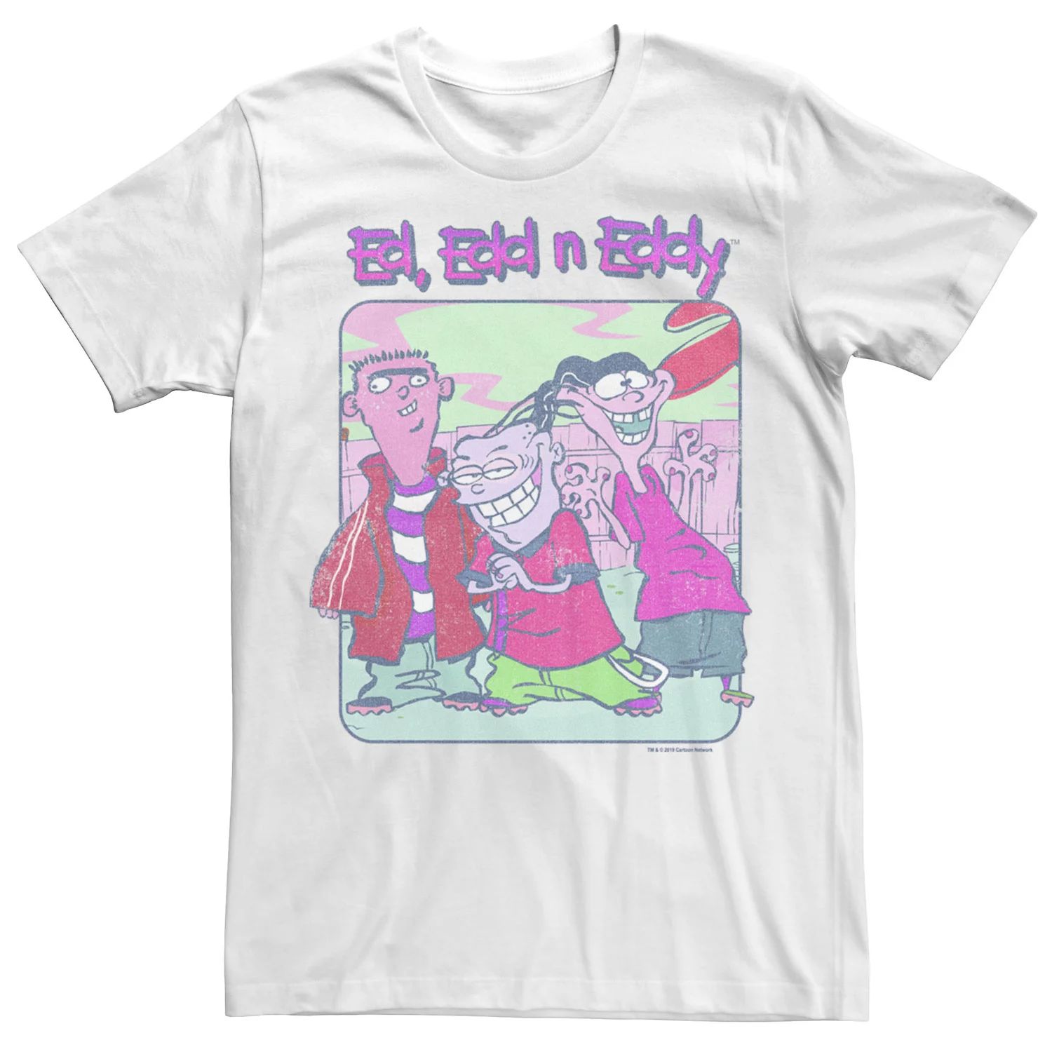 Мужская футболка с потертым плакатом Ed, Edd & Eddy Licensed Character цена и фото