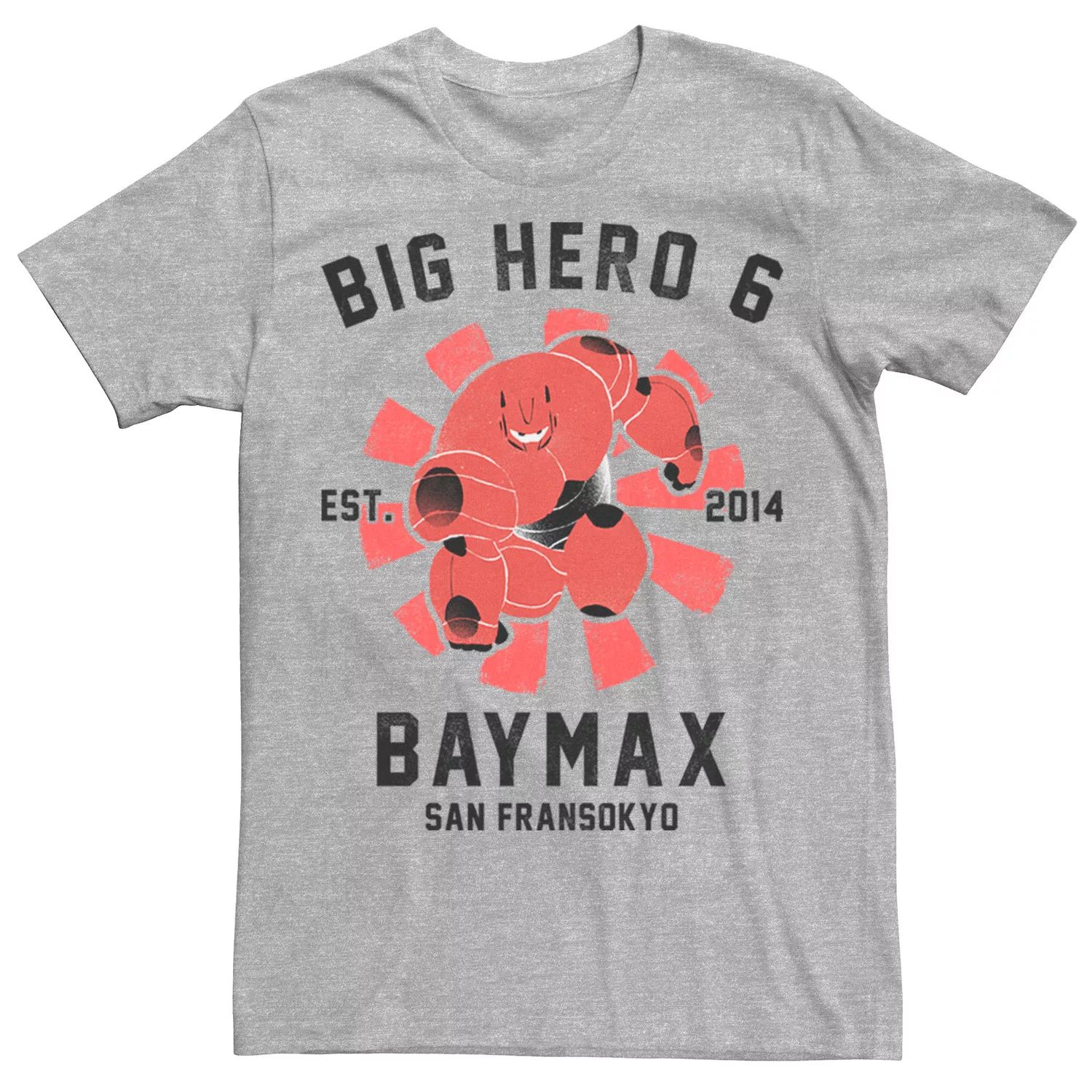 Мужская футболка с плакатом Big Hero 6 Baymax Disney