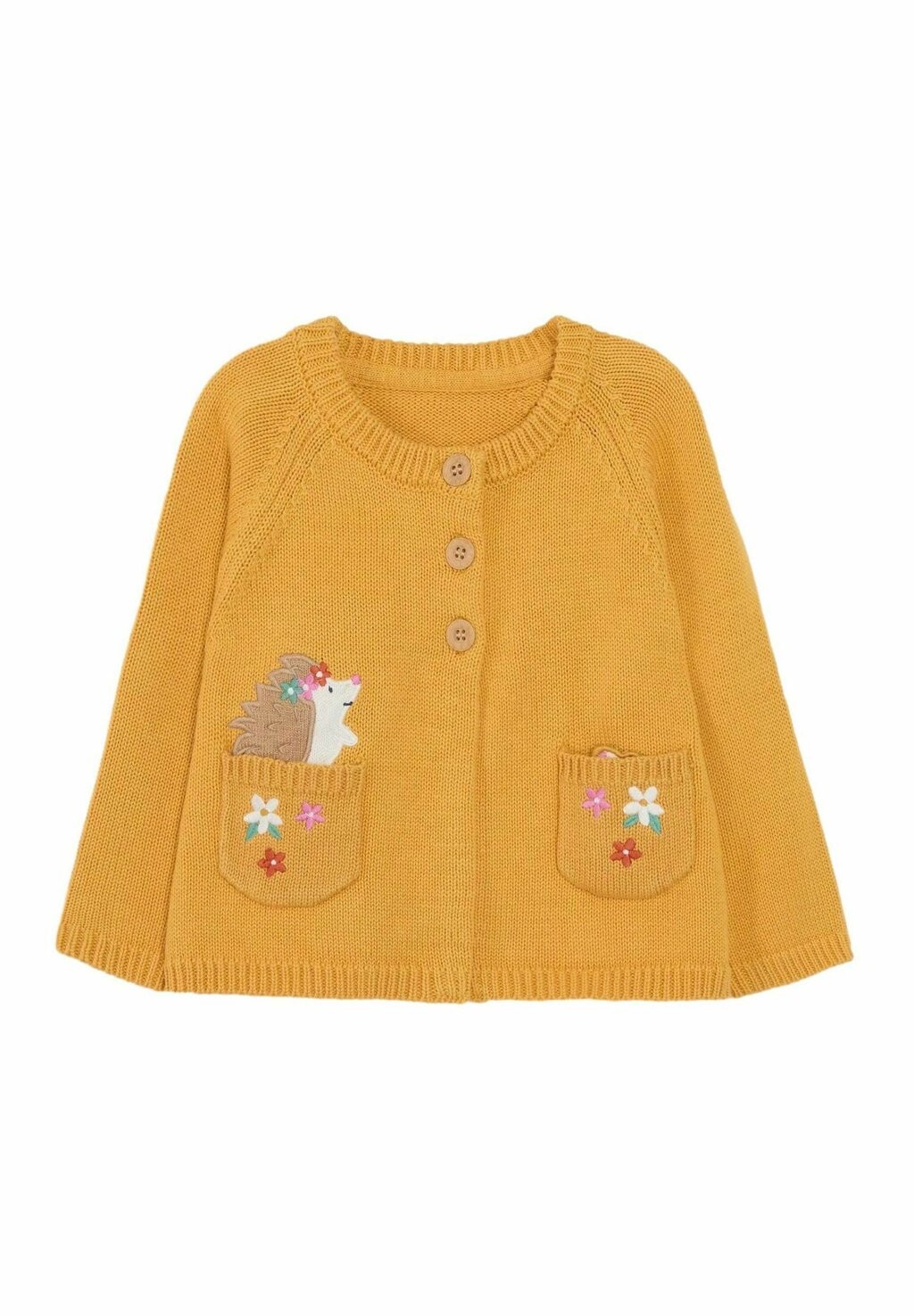 

Кардиган GUINEA PIG HEDGEHOG PET IN POCKET REGULAR FIT JoJo Maman Bébé, желтый