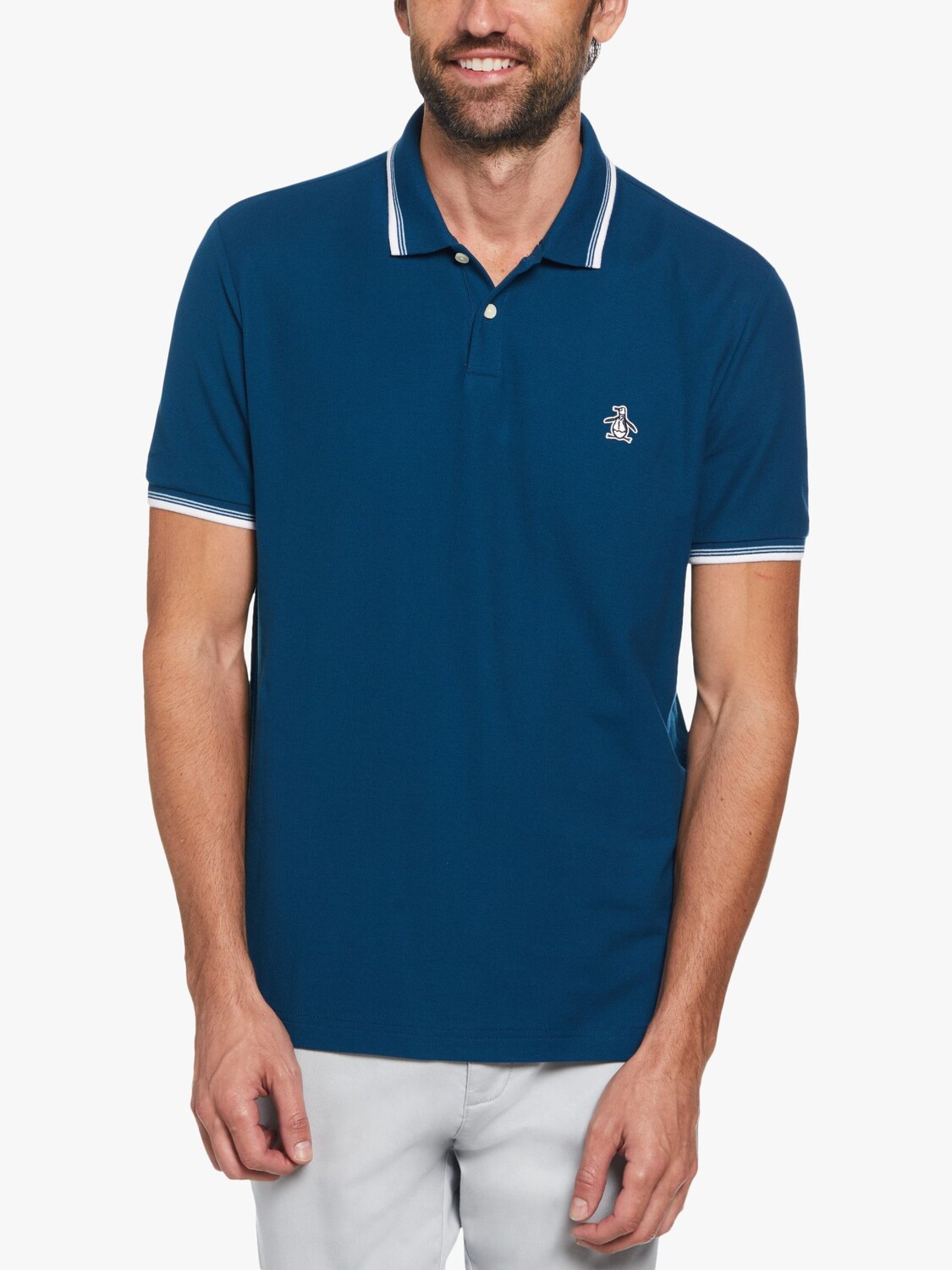 

Рубашка-поло из пике Original Penguin, Poseidon Blue