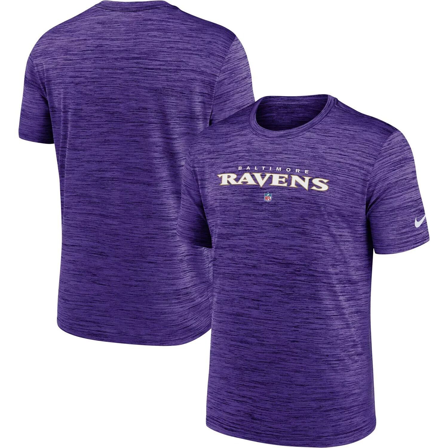 

Мужская фиолетовая футболка Baltimore Ravens Velocity Performance Nike, Фиолетовый