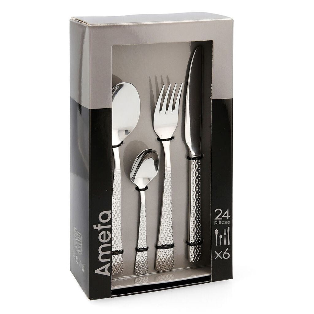

Столовые приборы Amefa Quadrille Metal Steel (24 шт)