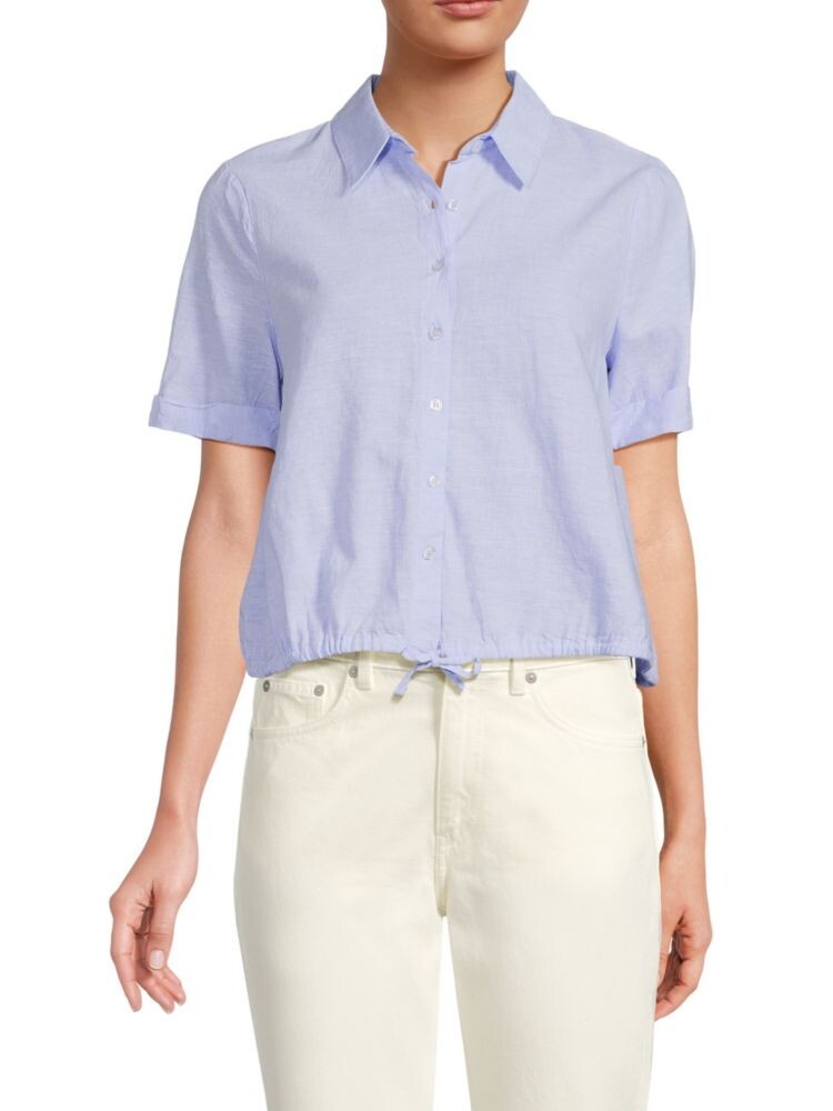 

Рубашка Cinch Camp из льна и хлопка Saks Fifth Avenue, синий