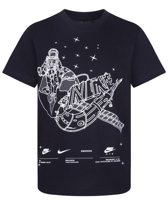 

Футболка Little Boys со спутниковым рисунком Nike, черный
