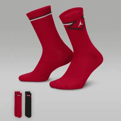 

Носки Jordan Big Kids' Diamond High Crew (2 шт), цвет Gym Red