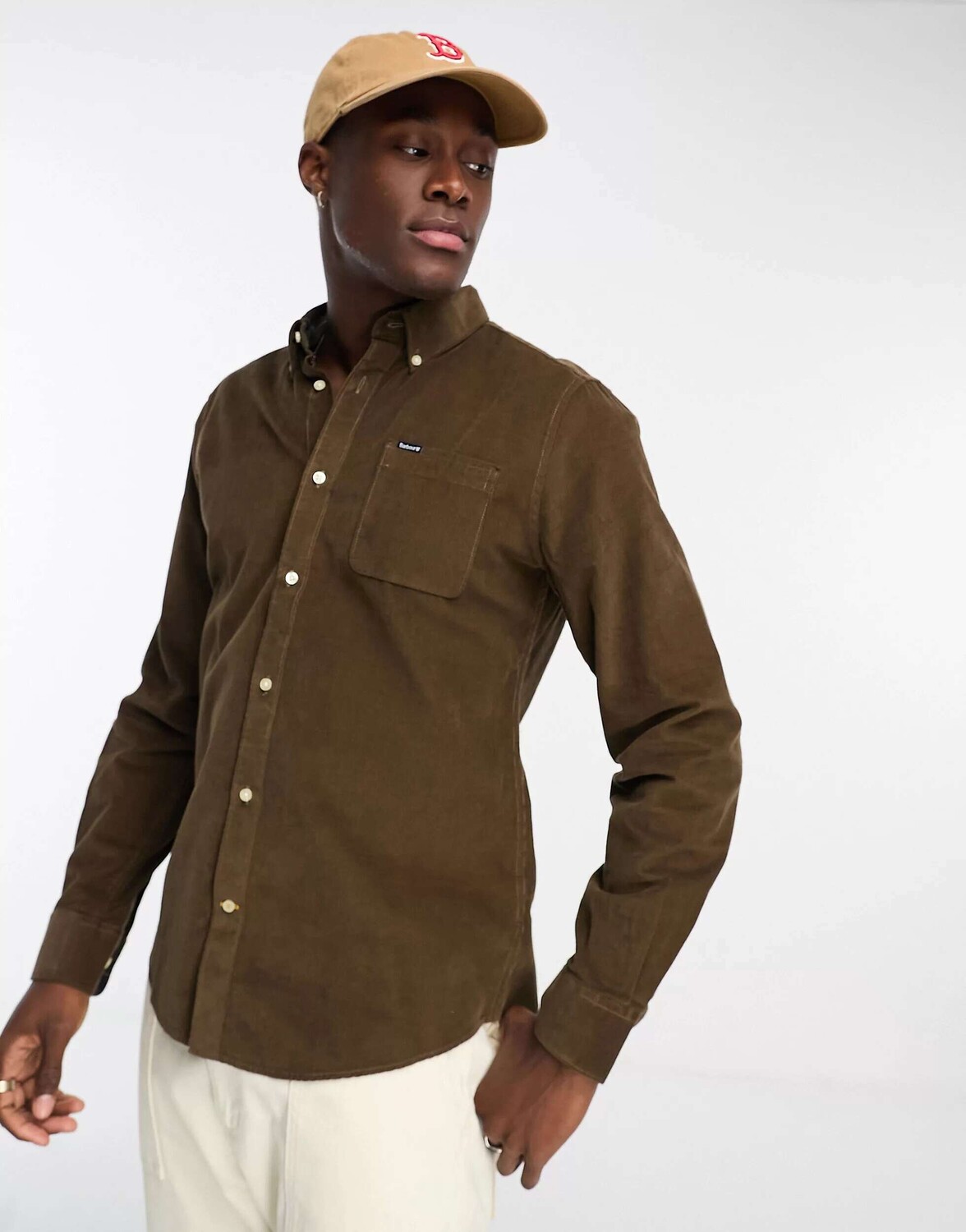 

Коричневая рубашка на заказ Barbour Ramsey