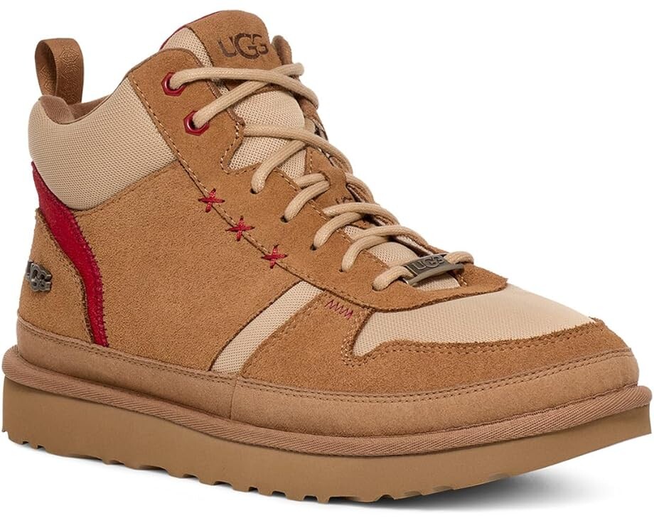 

Кроссовки UGG Highland Hi Heritage, цвет Chestnut/Sand/Dark Cherry
