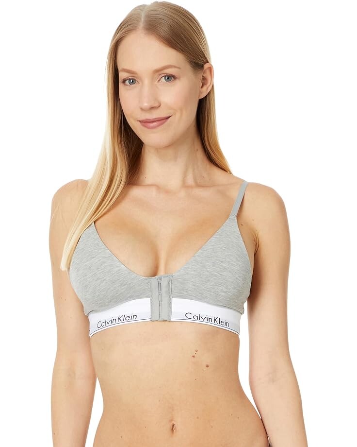 

Бюстгальтер Calvin Klein Underwear Modern Cotton Lightly Lined Triangle Recovery, цвет Grey Heather 1
