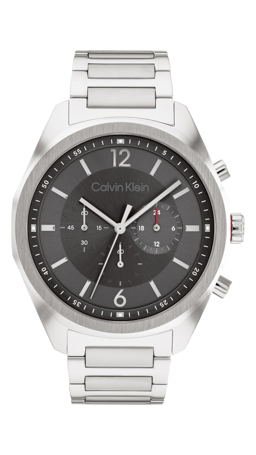 

Хронограф Calvin Klein, серебристый/серый