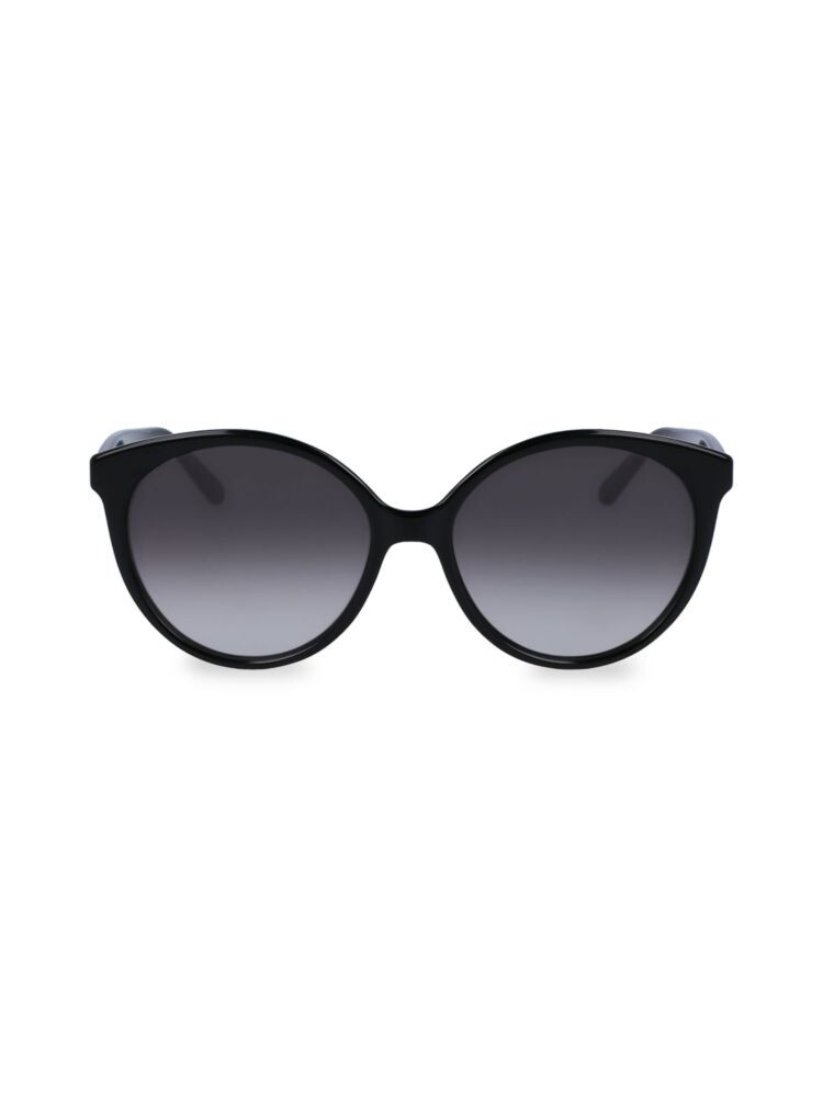 

Овальные солнцезащитные очки 58MM Ferragamo, черный