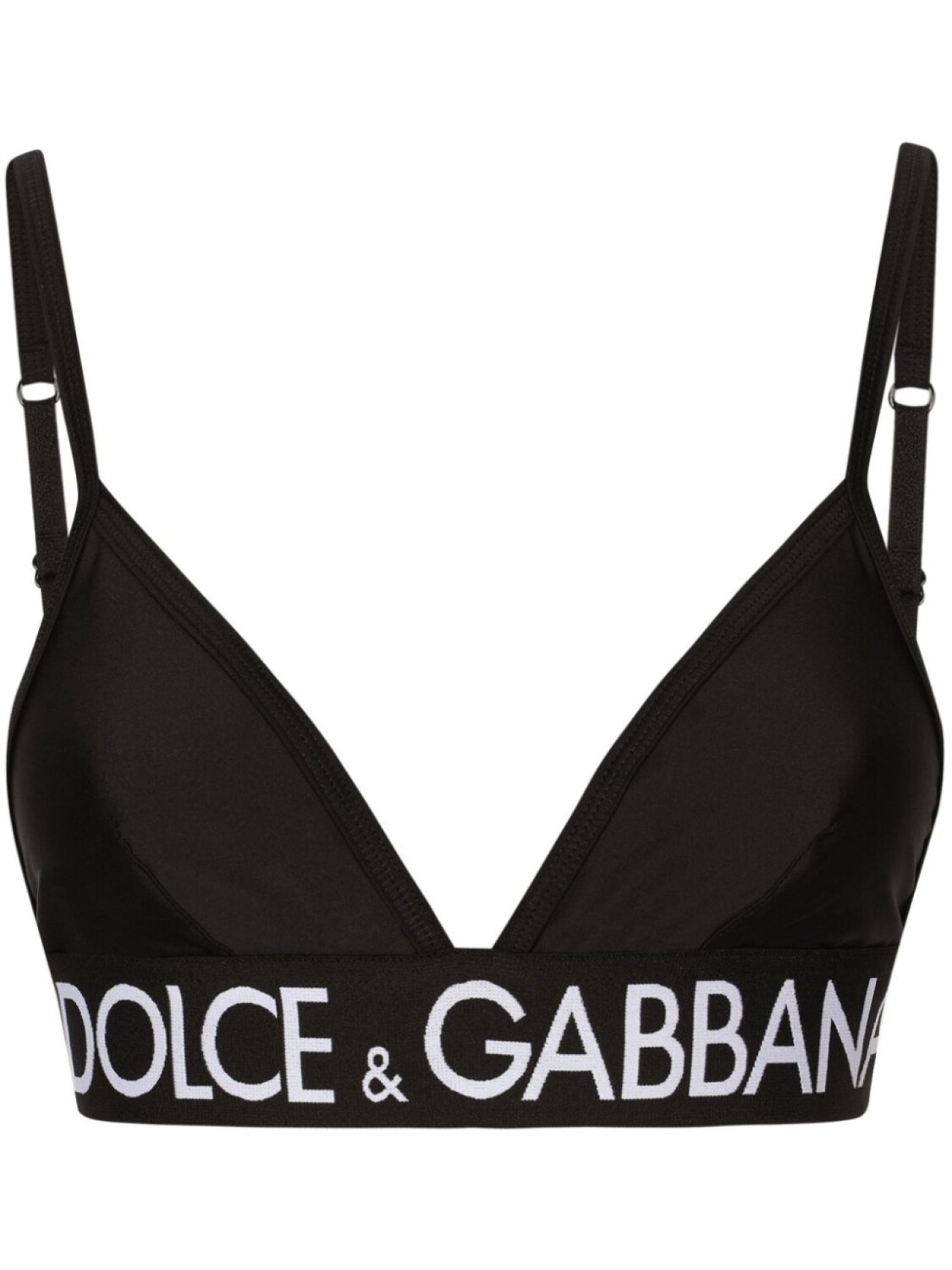 

Dolce & Gabbana укороченный топ из эластичного трикотажа, черный