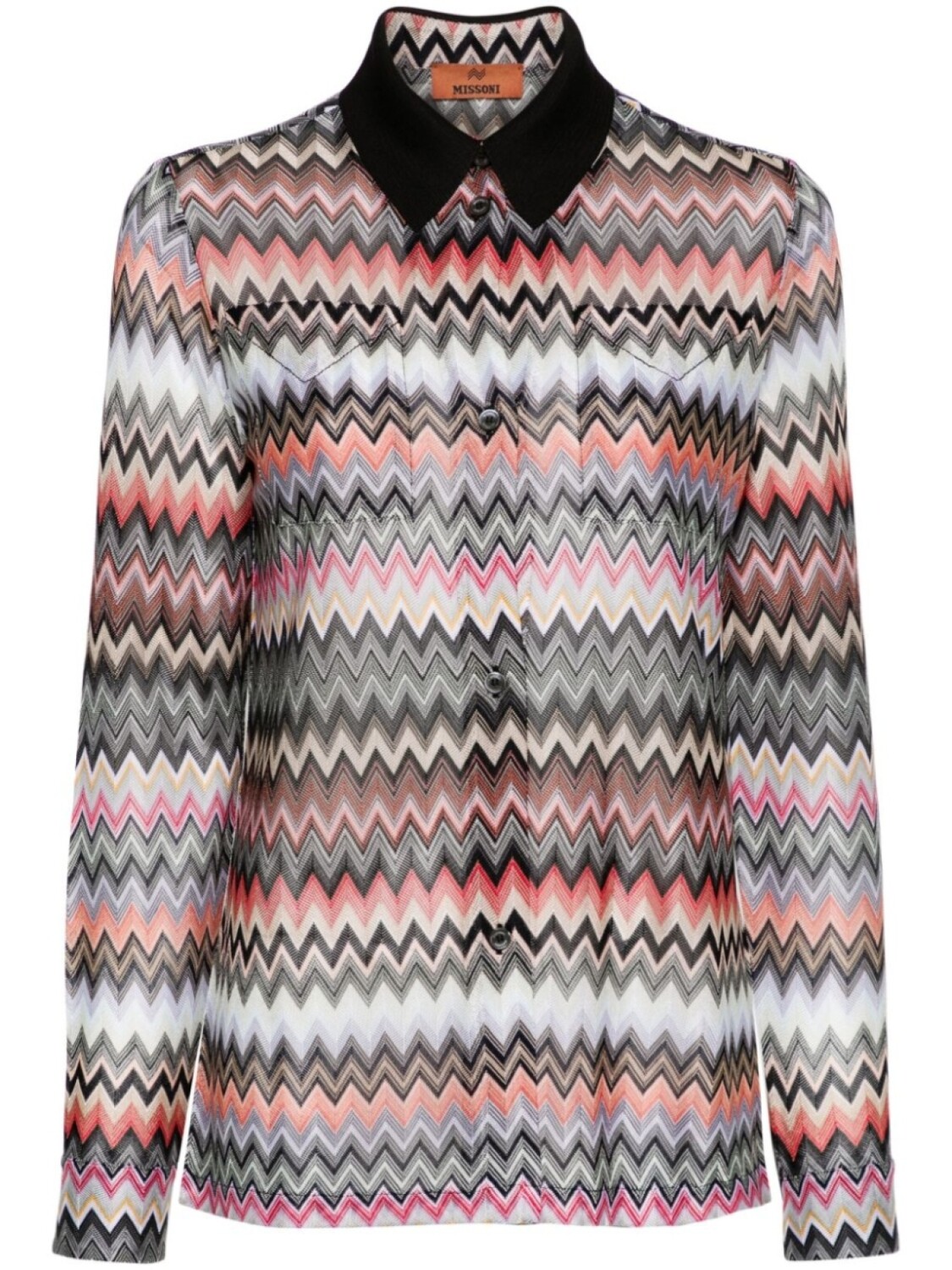 

Missoni полупрозрачная рубашка, черный