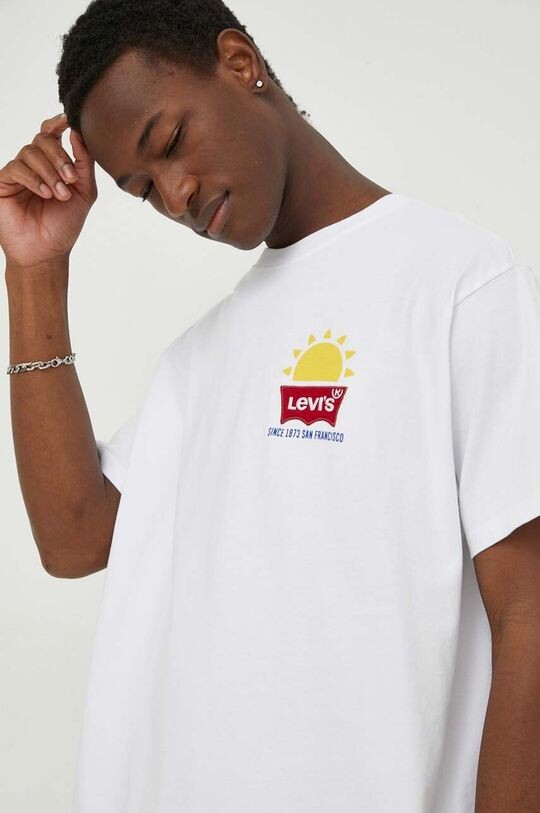 

Хлопковая футболка Levi's, белый