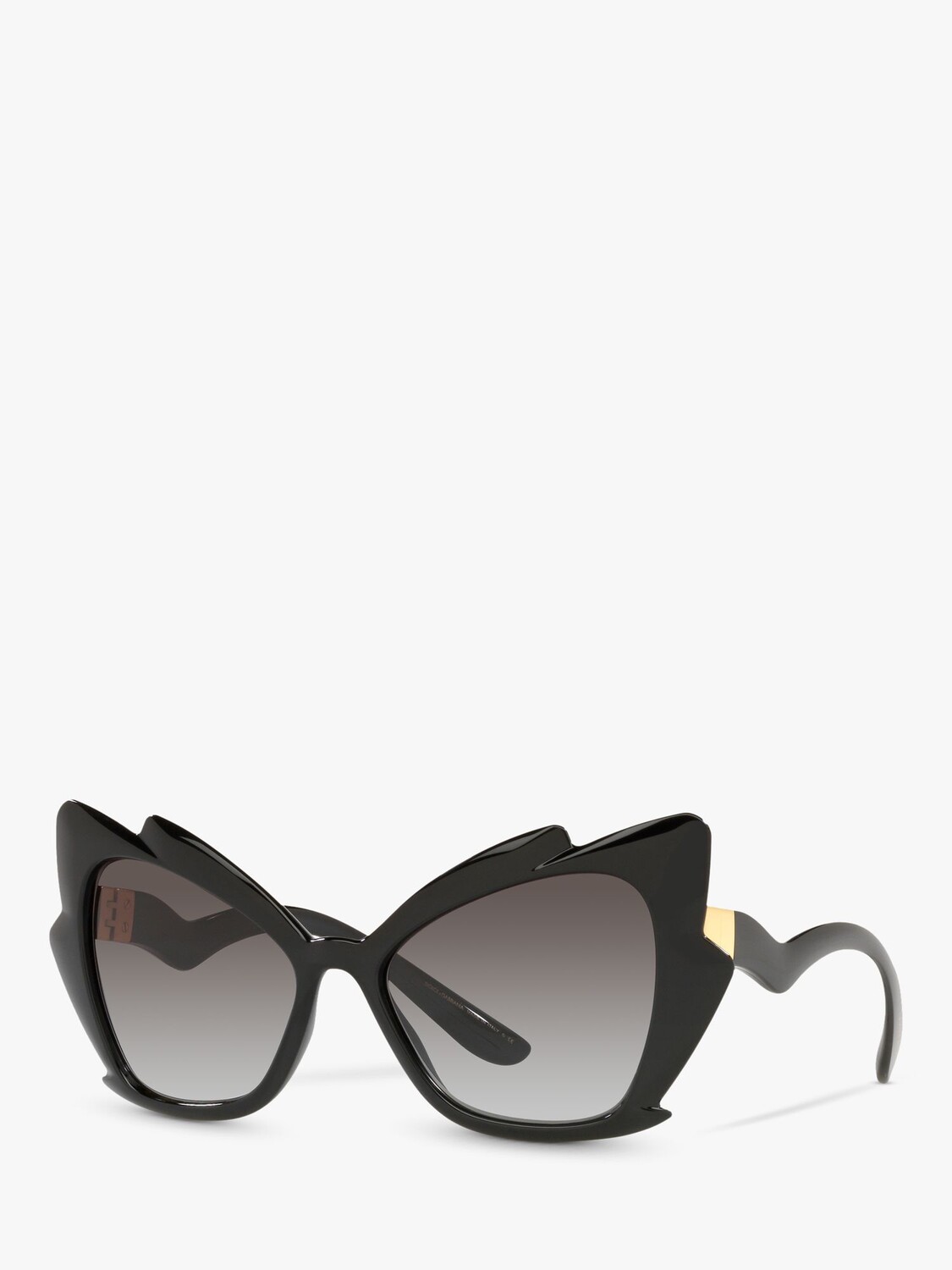 

Dolce & Gabbana DG6166 Женские солнцезащитные очки кошачий глаз, черно-серый с градиентом