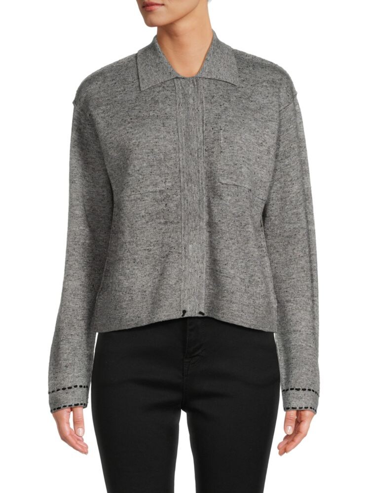 

Кардиган Off Duty с воротником из смесовой шерсти Lisa Todd, цвет Grey Speck