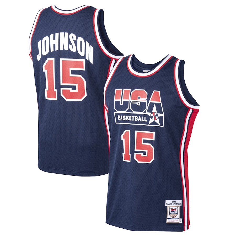 

Джерси Mitchell & Ness USA Basketball, нави