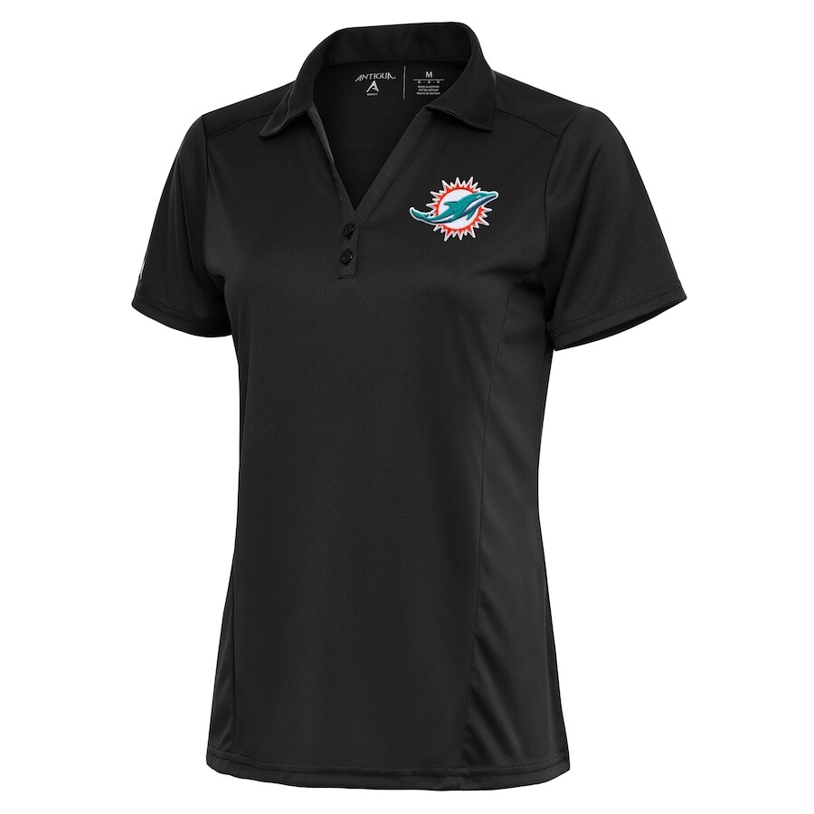 

Поло с коротким рукавом Antigua Miami Dolphins, угольный