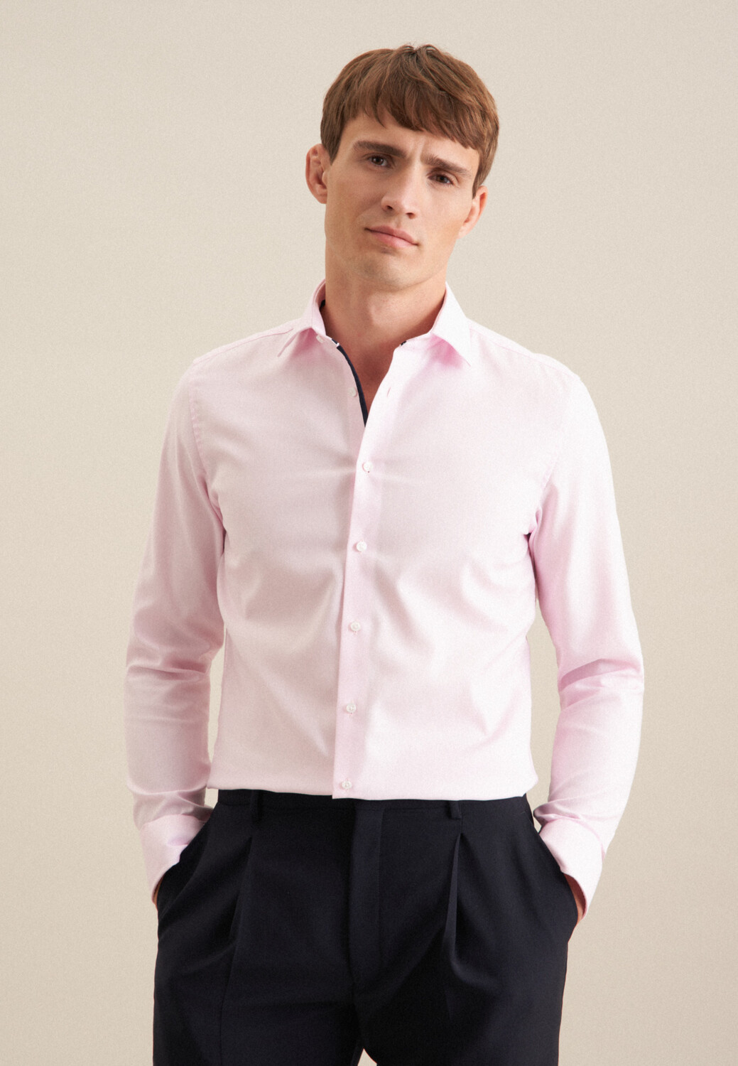 

Рубашка Seidensticker Business Slim, цвет Rosa/Pink