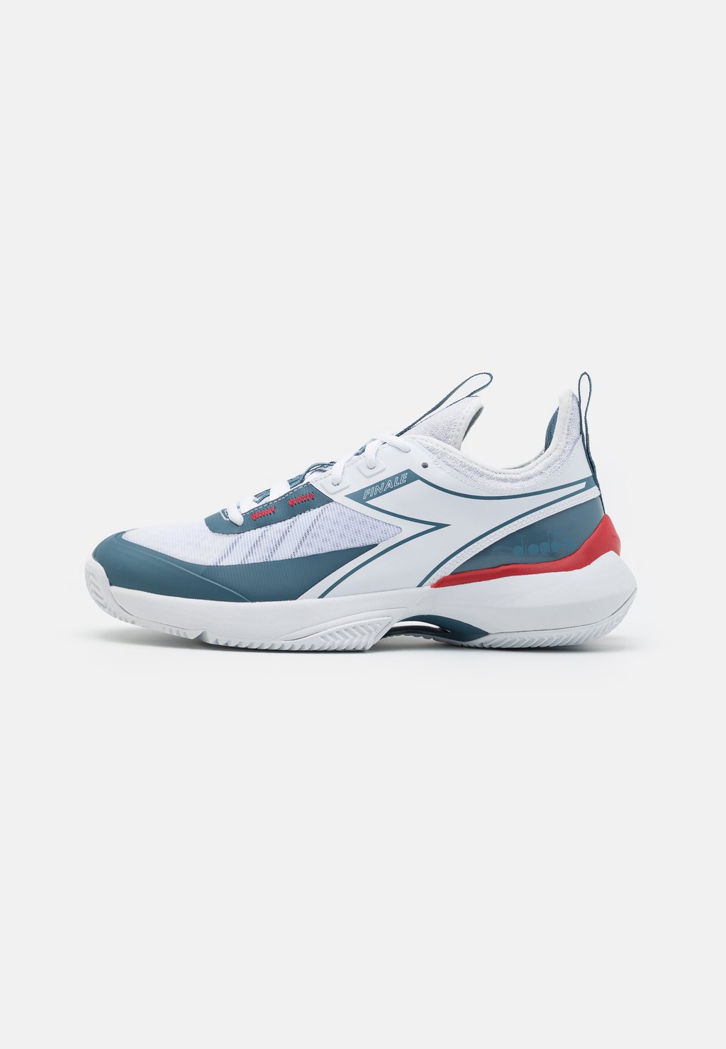 

Теннисные туфли Finale Clay Diadora, цвет white/oceanview/salsa